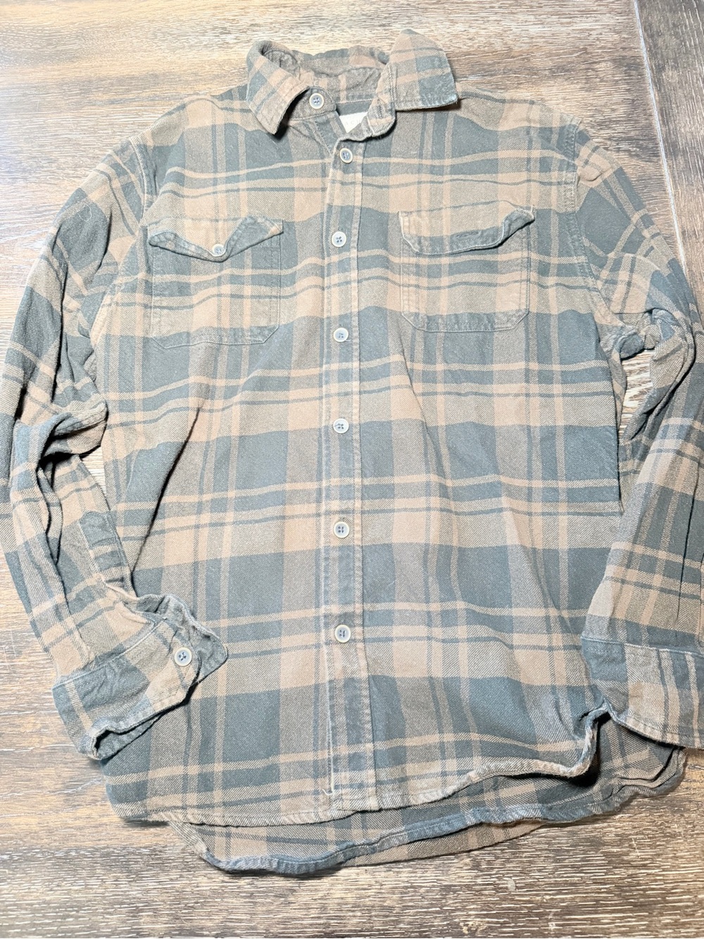 Jachs men’s heavyweight flannel size medium brown and black